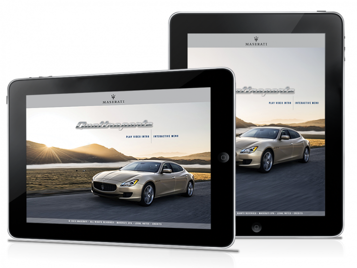 Maserati iPad App: Interactive e-brochure (World Luxury Award Winner)